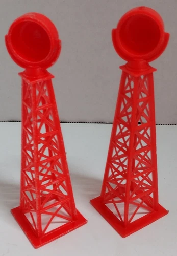 Marx Vintage 50s-60s Airport/Jetport/Astrojet Playset Acs. Searchlight Fl. Red