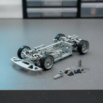 RC Car Chassis High Exact Maßstab 1:28 RC Chassis Bausatz für Bastler