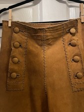 VTG 1970s North Beach Leather Whipstitch Leather Pants Ladies 7/8