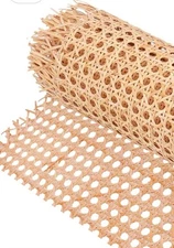18" Width Cane Webbing 3.3Feet, Natural Rattan Webbing for Caning Projects