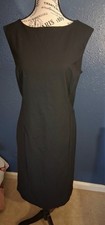 Chaps Black Tank Dress Large Sz 12