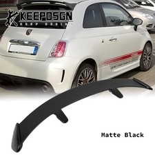 Für Fiat 500 Abarth Dachspoiler Heckspoiler Sport Flügel Lippe Matt Schwarz