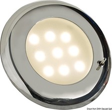 Osculati 13.877.55 - Batsystem Nova Leuche ABS Chromed 10LED Switch