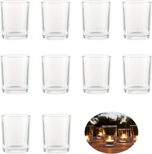 Teelichtgläser Set, Kerzengläser (10 Stück) Teelichthalter, (Ø4.5cm), Hochzeit