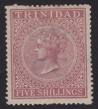 1869 TRINIDAD, SG 87 5s. MLH rosa