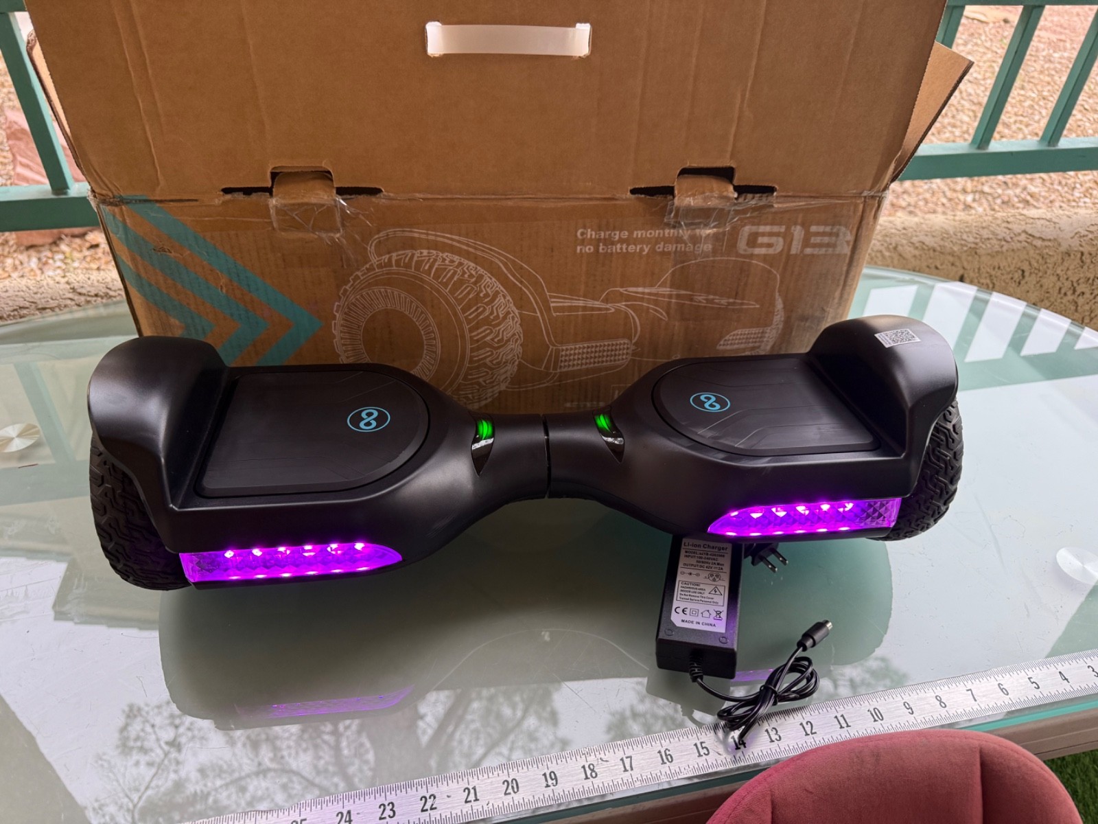 Gyroor Self Balancing Scooter New G13 All Terrain LED Lights