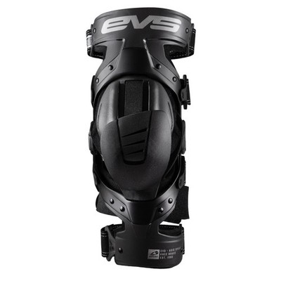 EVS Axis Sport Knee Brace Black/Black/Grey Medium/Left for Powersports