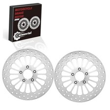 11.5"' Front Brake Rotor Dsic 2PCS Kit Compatible with Harley 11.5" Front x 2