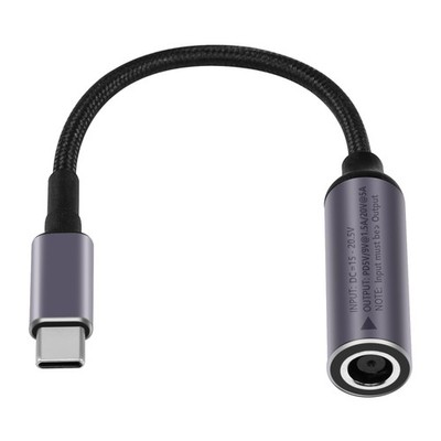 PD 100W DC 7.4mm x 5.0mm Female(7.4 x 0.6mm) Input to USB Type C Male Power C...