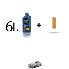 Kit filtro olio e 6L per Mercedes Classe CLK (A209,C209) 200 120kw Dal 2002 Al 2