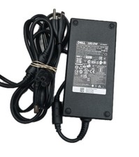 Genuine Dell HA180PM180 AC Adapter 180W Charger w/ Power Cord   OEM   Used