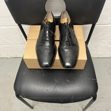 Barker Mens Semi Brogue Chisel Toe Shoes Size 8.5 F