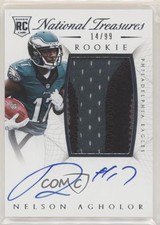 2015 Panini National Treasures RPS Rookie 14/99 Nelson Agholor Patch Auto 0c3