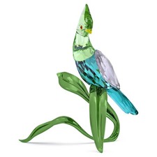Swarovski Crytsal Idyllia Green Turaco Figurine Decoration, Green 5693147