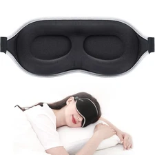 Luxury Sleep Mask for Back, Side Sleeper, Complete Light Blocking Sleeping Ey...