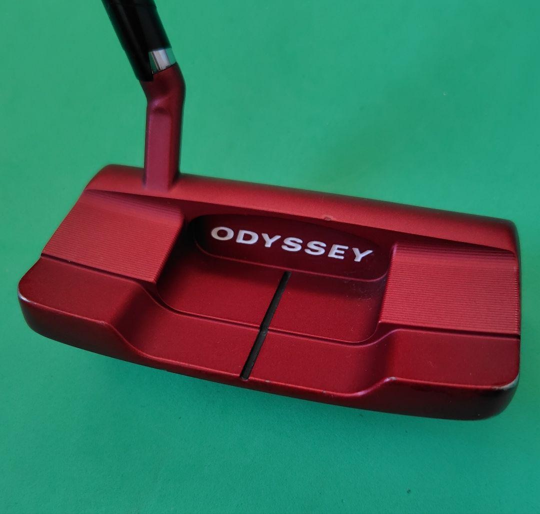 Odyssey Putter Workszer Double Wide Red Dimple Steel Shaft Golf Club Includes Cover