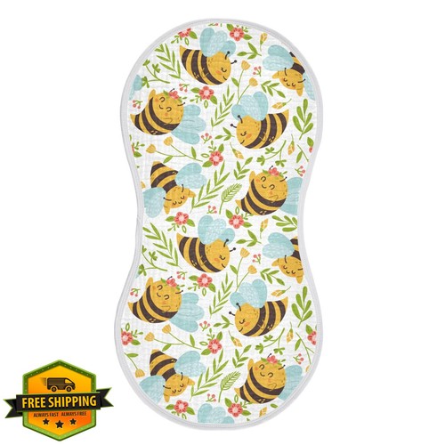 vvfelixl 2pz Panni a Burp Mussola Ape Miele Salviette per Bambini - Foto 1 di 3