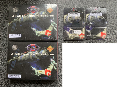 Babylon 5: A Call to Arms minis (Wahant, Mankhat DN, Rutarian, Thorun)