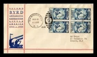 Dr Jim Stamps Second Byrd Antarctic Expedition Block Scott 733 First Day Cover