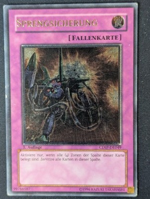 Sprengsicherung CDIP-DE049 1.Auflage Ultimate Rare VG Deutsch Yugioh