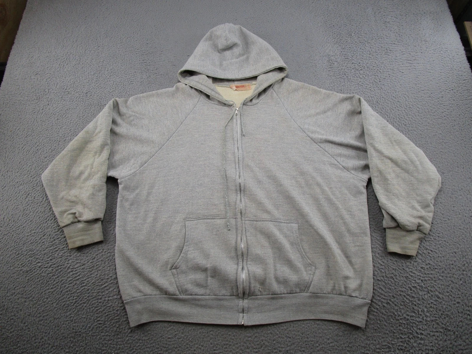 Vintage 70s 80s Forester Vanderbilt Hoodie Thermal Lined Sweatshirt Zip Up READ