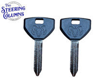 FITS 94-08 RAM 1500 2500 3500 LOGO KEYS Y157 PLASTIC HEAD SET OF 2 NEW!