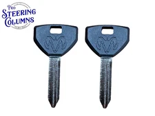 FITS 94-08 RAM 1500 2500 3500 LOGO KEYS Y157 PLASTIC HEAD SET OF 2 NEW!