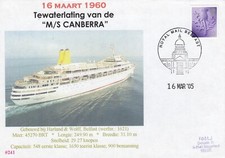 2005   M/S CANBERRA Belgian Cover  Southampton H/S