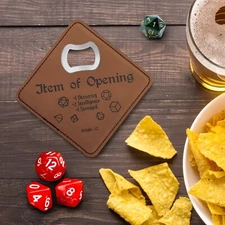 Dungeons and Dragons | Item of Opening DnD | Coaster Bottle Opener | DnD Gifts |