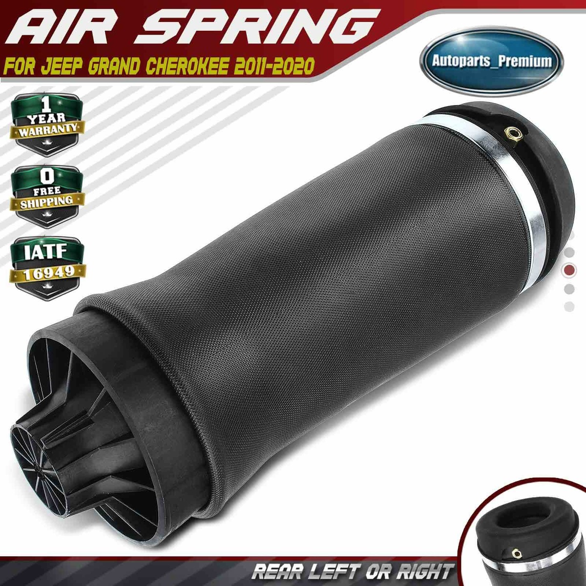 Rear Left or Right Air Suspension Spring Bag for Jeep Grand