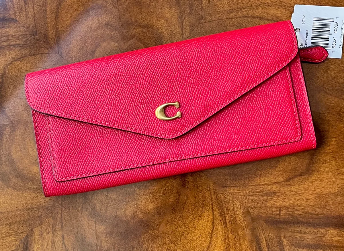 COACH Wyn Cross Grain Leather Soft Wallet