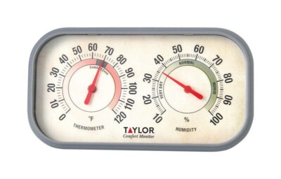 Taylor  Comfort Monitor  Indoor  Thermometer and Humidity Reader  6 in. #5506
