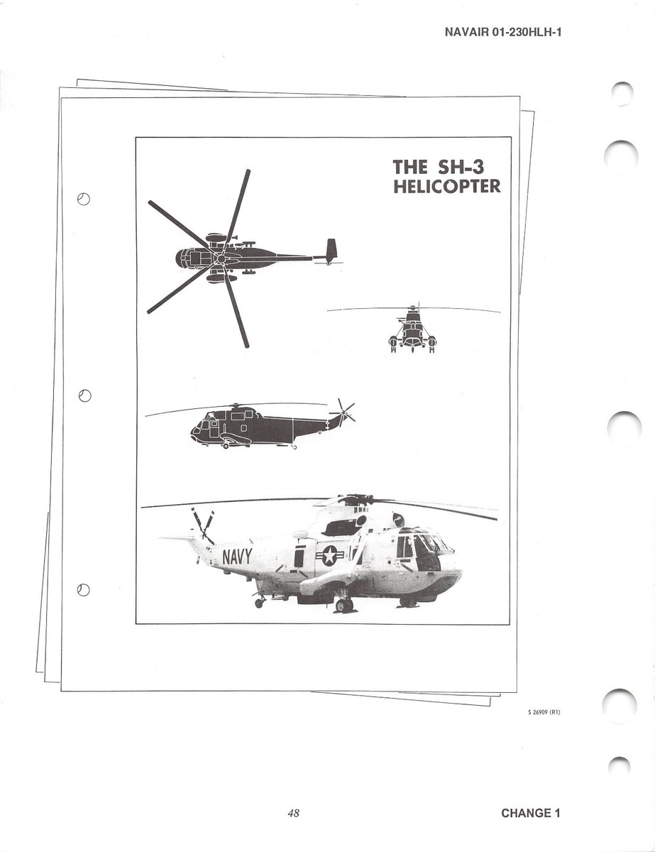 SH-3H Sea King Helicopter Flight Manual Pilot's Handbook - CD