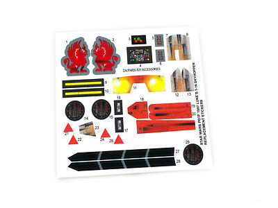 Custom Star Wars 1997 POTF Hasbro Luke's T-16 T16 Skyhopper stickers