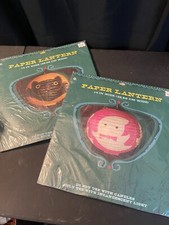 2 Halloween PAPER LANTERNS 14" Target HALLOWEEN 2005 Ghost Bat NIB
