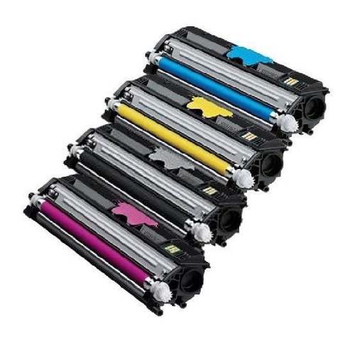 Eurotone 4er SET Toner Cartridge Per Konica-Minolta QMS 1600 Serie - Foto 2