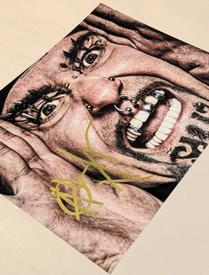 レア　アル・ジュールゲンセン直筆サインministryAl Jourgensen MINISTRY Al Jourgensen SIGNED 8x10 PHOTO sympathy TWITCH