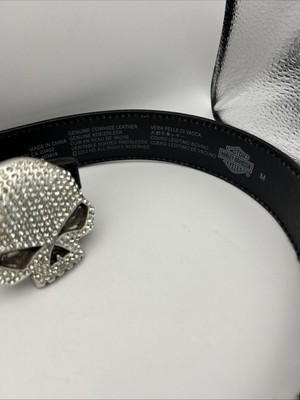 Harley-Davidson women bling belt 99402–12VW Willie G skull  display picture 1