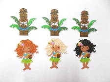 Hawaii theme   Cardstock  Pre colored images Scrapbooking or Card Making