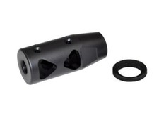 Steel 1/2x28 TPI Or 5/8x24 TPI Thread Muzzle Brake For .17HMR  9mm