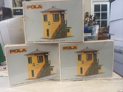 Pola Signal Tower #371 Building HO Scale Vintage Building -  2 Sealed LOT Of 3