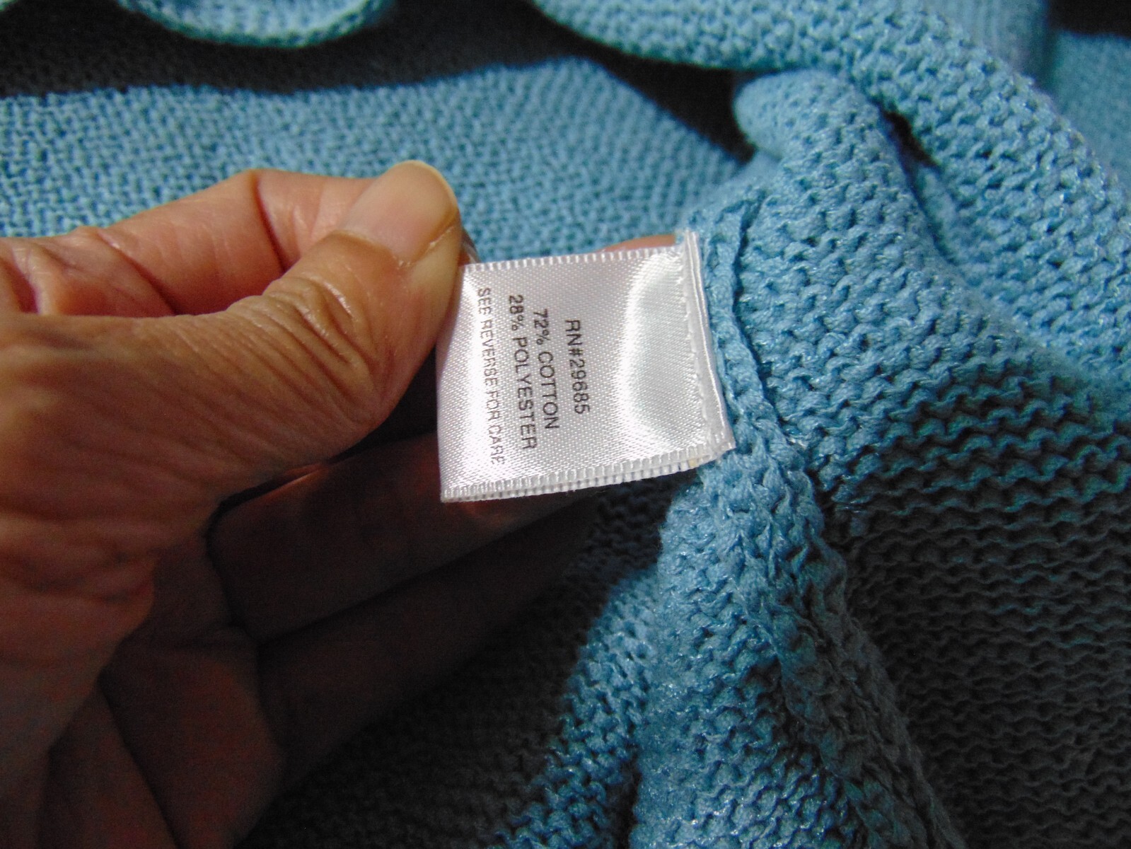 Pendleton aqua blue button down cardigan knit swe… - image 6