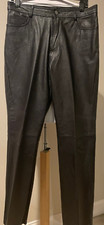 JOU JOU Skins Womens Vintage Black Leather Pants - Sz 11/12