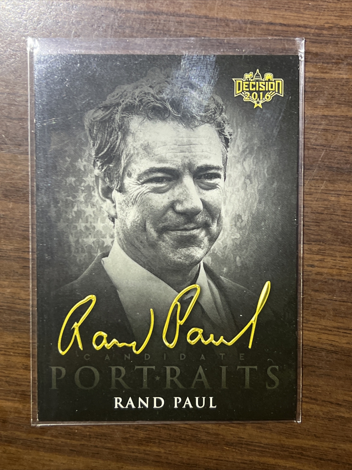 Rand Paul Decision 2016 Candidate Portraits Card #CP16