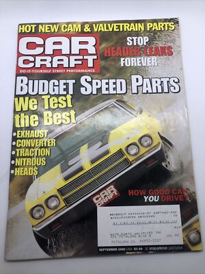 Car Craft Sep 2000 Magazine Speed Parts Torque Converter Nitrous Heads 61 Seneca