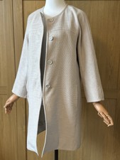 S’ Max Mara Cotton Coat Light Gray Size 6 Uk
