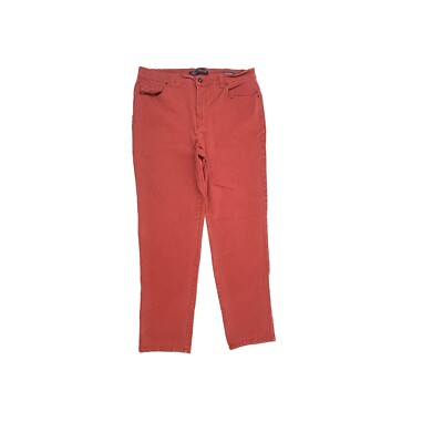 Gloria Vanderbilt Amanda Straight Leg Women's size 16 Burnt Orange Denim Jeans