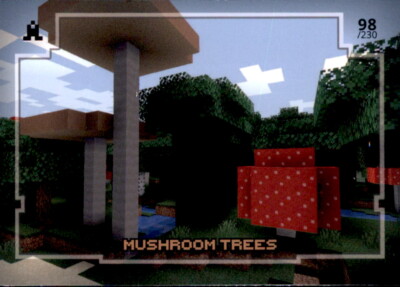 Minecraft Trading Cards 2021 - Nr. 98 Mushroom Trees Structure Basis Karte