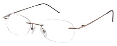 New Success SS-303 #2 Antique Brown Rimless Eyeglasses 52/17/135 | eBay