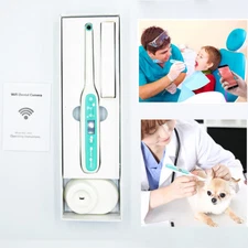 Wireless WiFi Oral Dental Endoscope 8 LED Lights Intraoral Camera 1080P HD Video